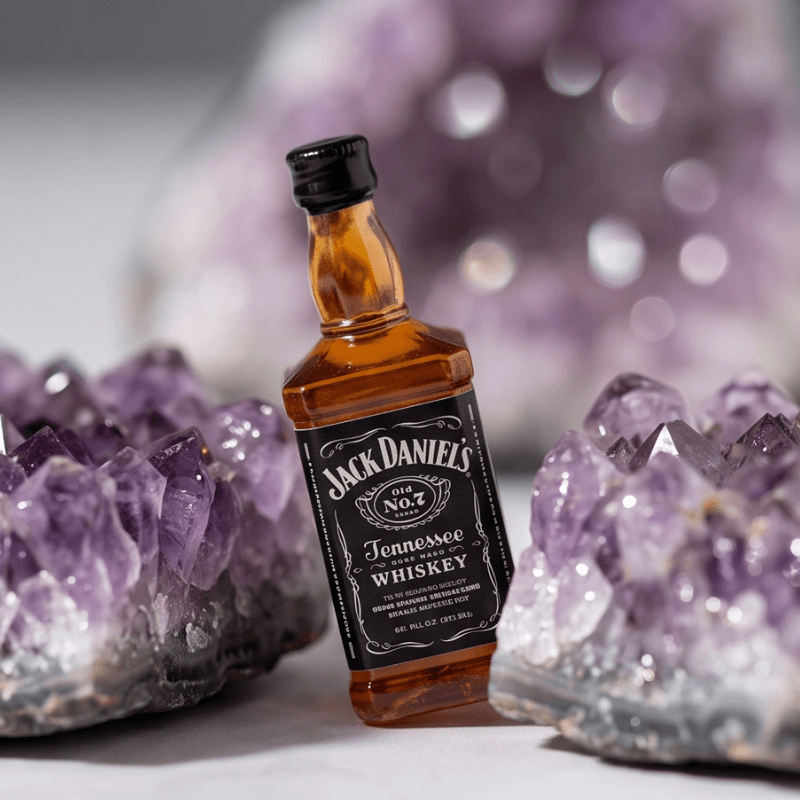 Miniature Jack Daniel's Whiskey Bottle Replica - Dollhouse Accessory & Prop