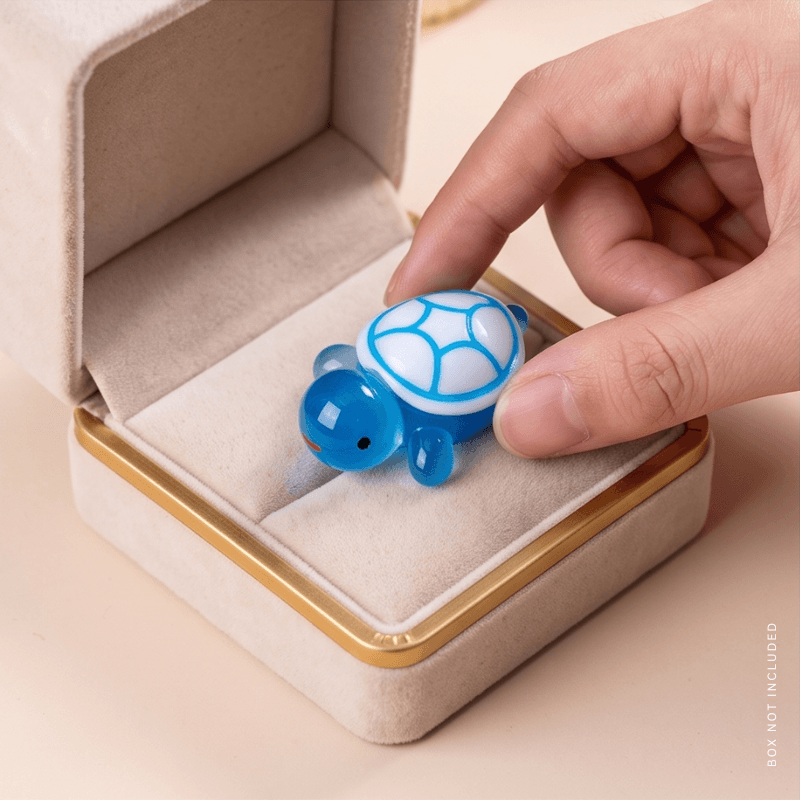 Glow-in-the-Dark Translucent Mini Sea Turtle Figurine
