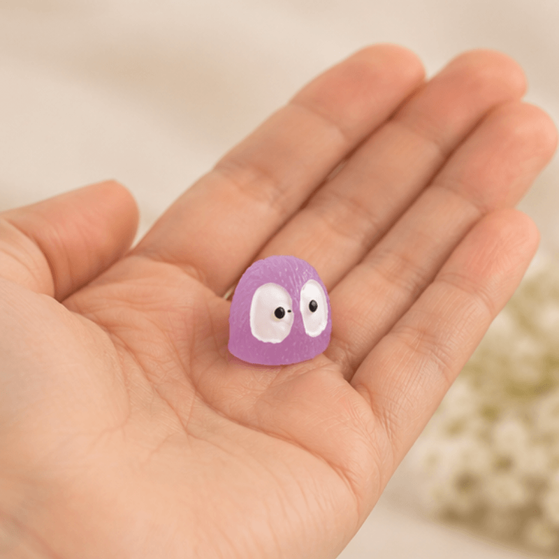 Glow-in-the-Dark Translucent Big-Eyed Mini Owl Figurine
