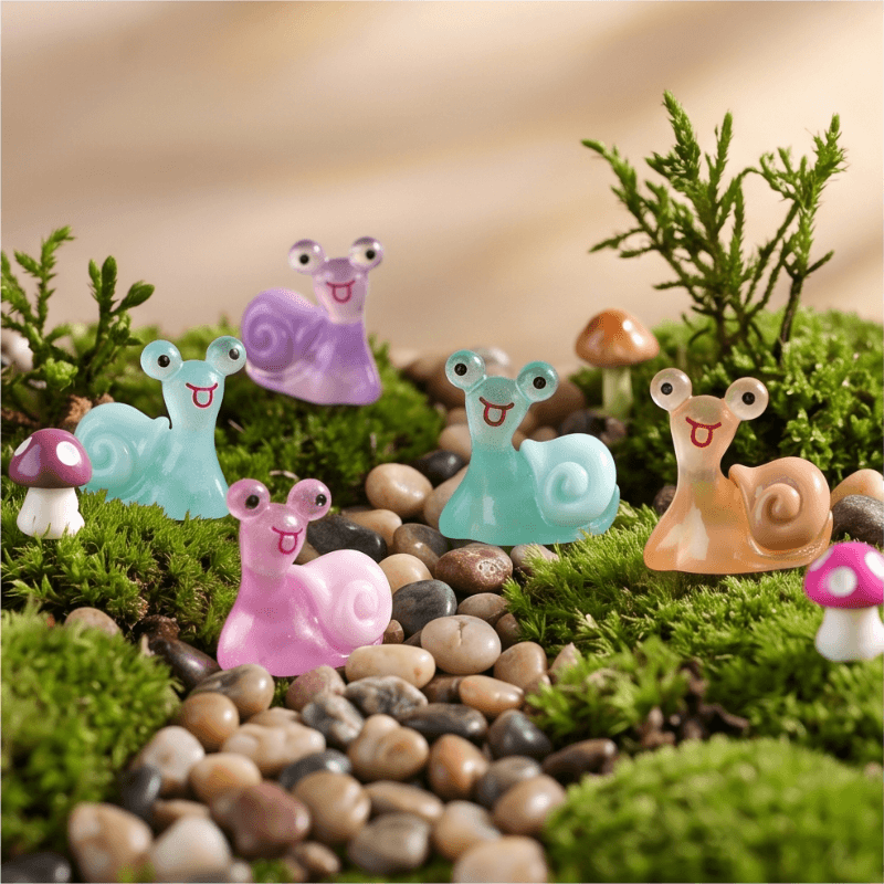 Glow-in-the-Dark Translucent Smiling Snail Miniature