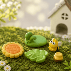 Miniature Buzzing Honey Bee & Garden World Set (5 Pc) | DIY Charms