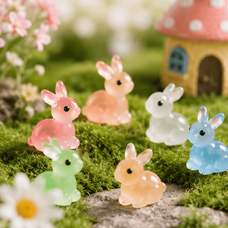 Glow-in-the-Dark Translucent Bunny Miniature
