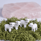 Miniature Gentle Meadow Baby Lamb Figurine | Cute Fairy Planter & Desk Decor