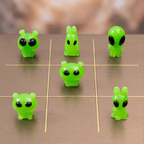 Glow-in-the-Dark Space Alien Miniatures – Set of 6