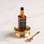 Miniature Whiskey Bottle Figurine - Dollhouse Accessory & Prop