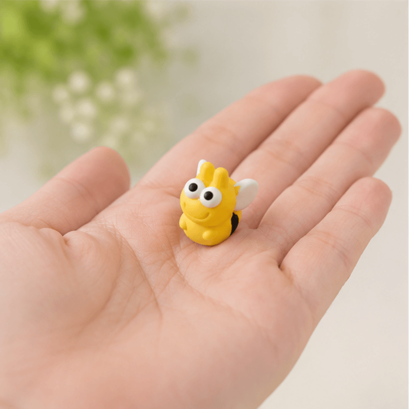 Miniature Buzzing Honey Bee & Garden World Set (5 Pc) | DIY Charms