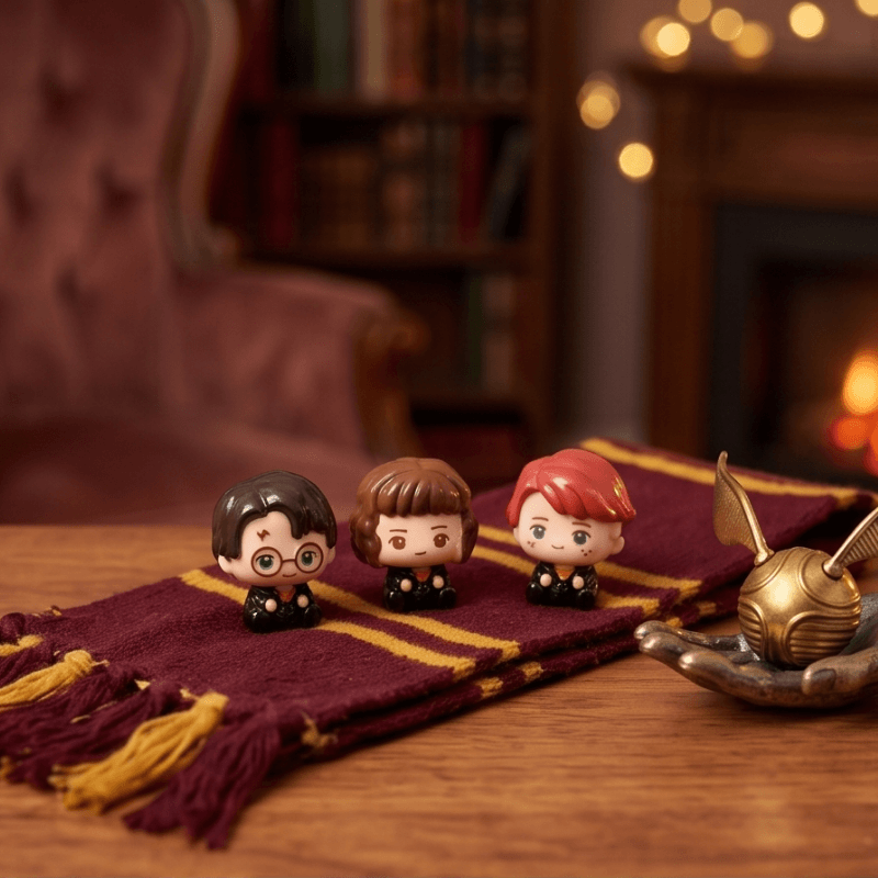Miniature Harry Potter Collectible Figurines (Set of 7) | Cute Chibi Desk Buddies