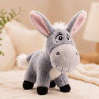 Miniature Smiling Donkey Plush Toy | Cute Desk & Shelf Companion