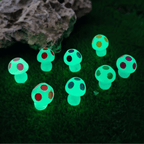 Glow-in-the-Dark Translucent Mini Mushroom Figurine