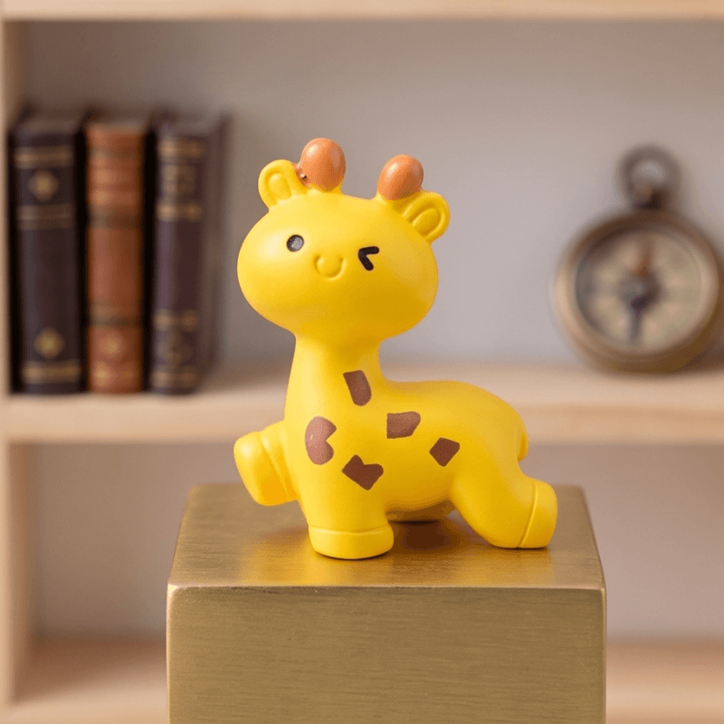 Playful Baby Giraffe Miniatures in Cute Poses - Set of 3