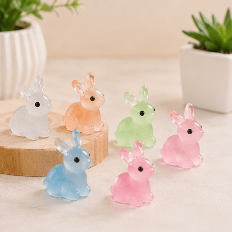 Glow-in-the-Dark Translucent Bunny Miniature