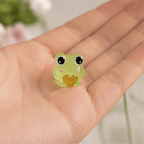 Glow-in-the-Dark Kawaii Frog Expressions Miniatures – Set of 6