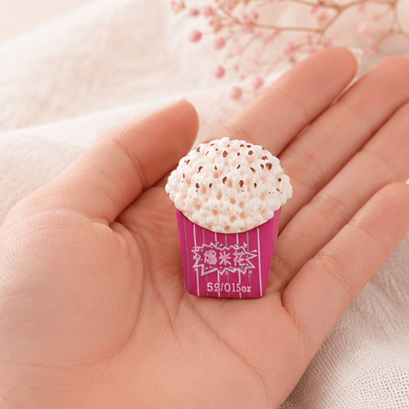 Kawaii Miniature Movie Popcorn Box Figurine - Dollhouse Cinema Prop
