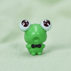 Miniature Crowned & Quirky Frog Figurines (Set of 6) | Playful Water Garden Decor