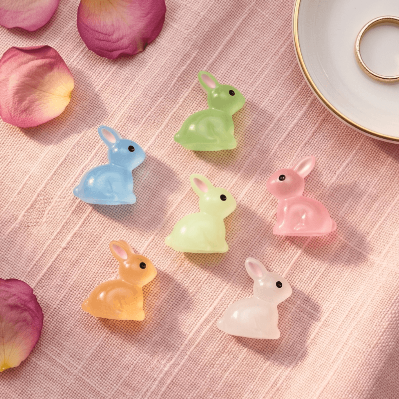 Glow-in-the-Dark Translucent Bunny Miniature