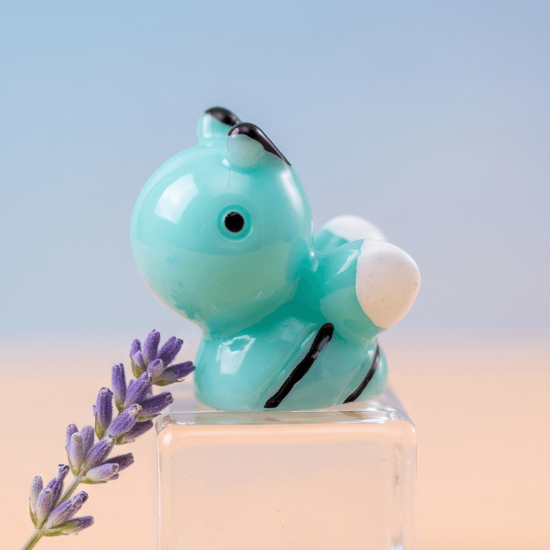Glow-in-the-Dark Translucent Mini Honeybee Figurine (Set of 5)