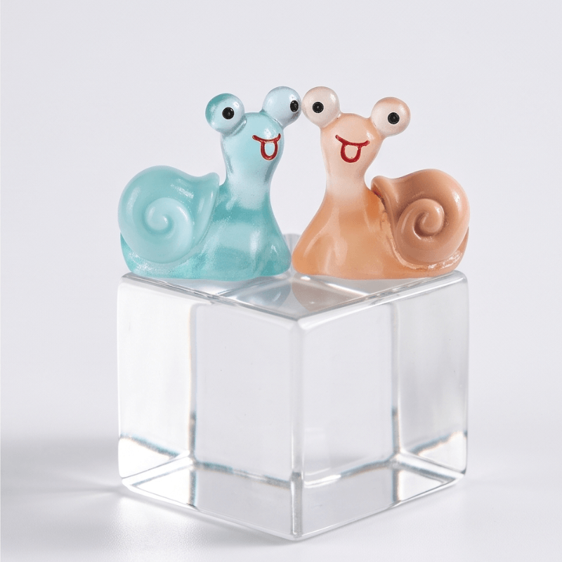 Glow-in-the-Dark Translucent Smiling Snail Miniature