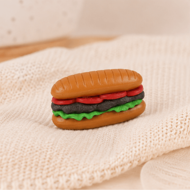 Realistic Miniature Submarine Sandwich Figurine – Dollhouse Food Prop