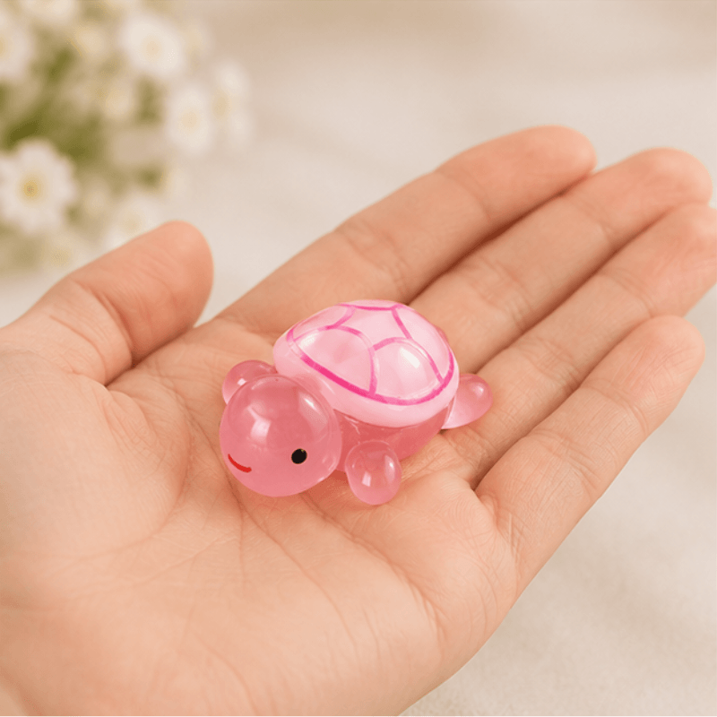 Glow-in-the-Dark Translucent Mini Sea Turtle Figurine
