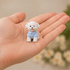 Miniature Fashion Dress-Up Dog & Poodle Figurines (Set of 6) | Chic Dollhouse Pets