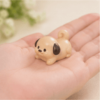 Miniature Chubby Puppy Dog Figurines (Set of 6) | Playful Mini Desk Buddies