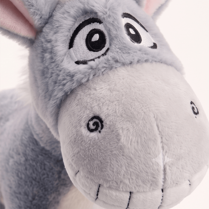 Miniature Smiling Donkey Plush Toy | Cute Desk & Shelf Companion