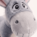 Miniature Smiling Donkey Plush Toy | Cute Desk & Shelf Companion