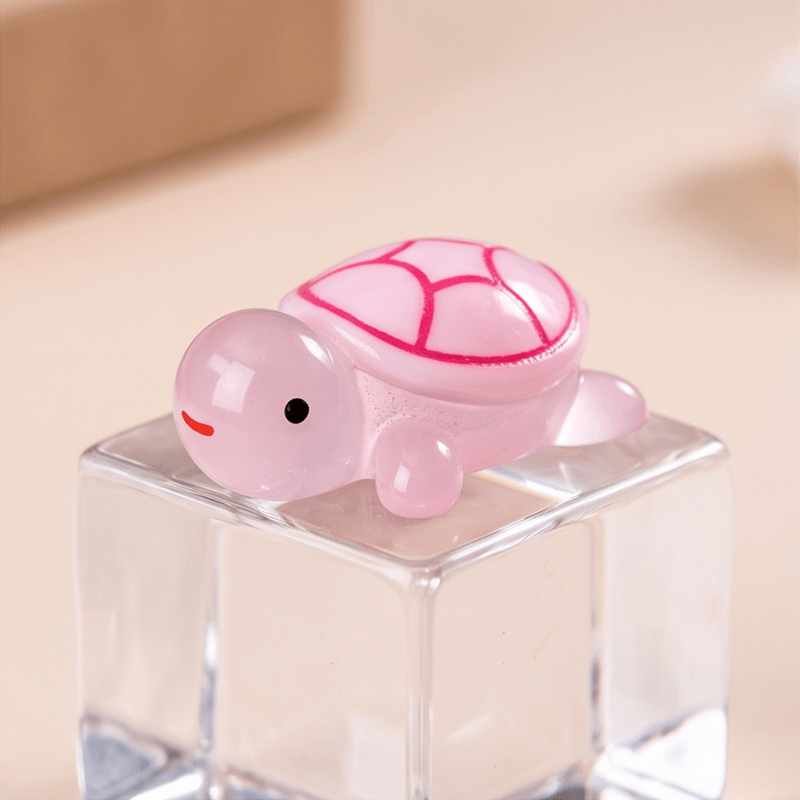 Glow-in-the-Dark Translucent Mini Sea Turtle Figurine