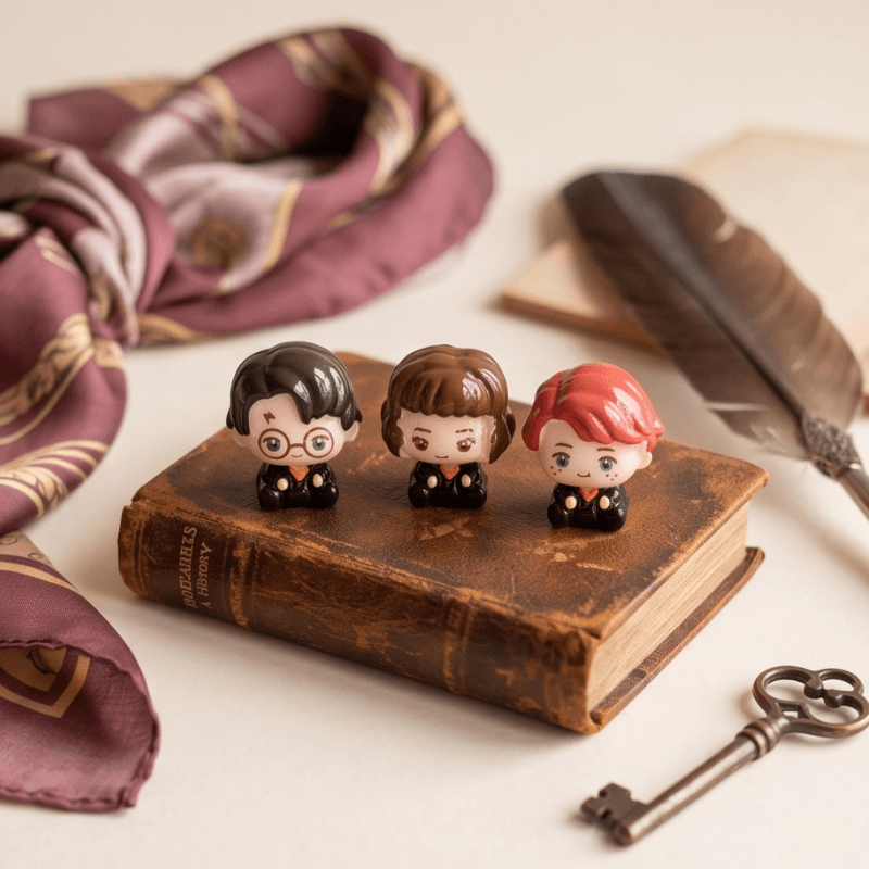 Miniature Harry Potter Collectible Figurines (Set of 7) | Cute Chibi Desk Buddies