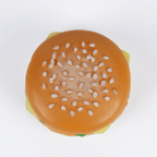 Realistic Miniature Cheeseburger Figurine - Dollhouse Fast Food Prop & Craft Accessory