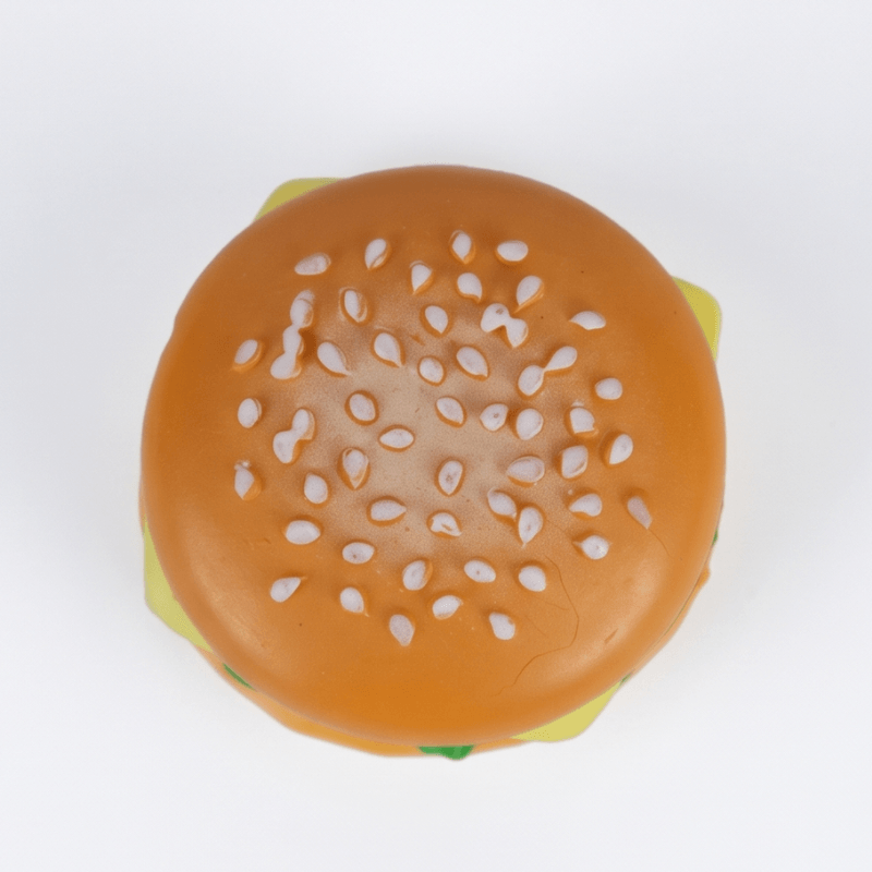Realistic Miniature Cheeseburger Figurine - Dollhouse Fast Food Prop & Craft Accessory
