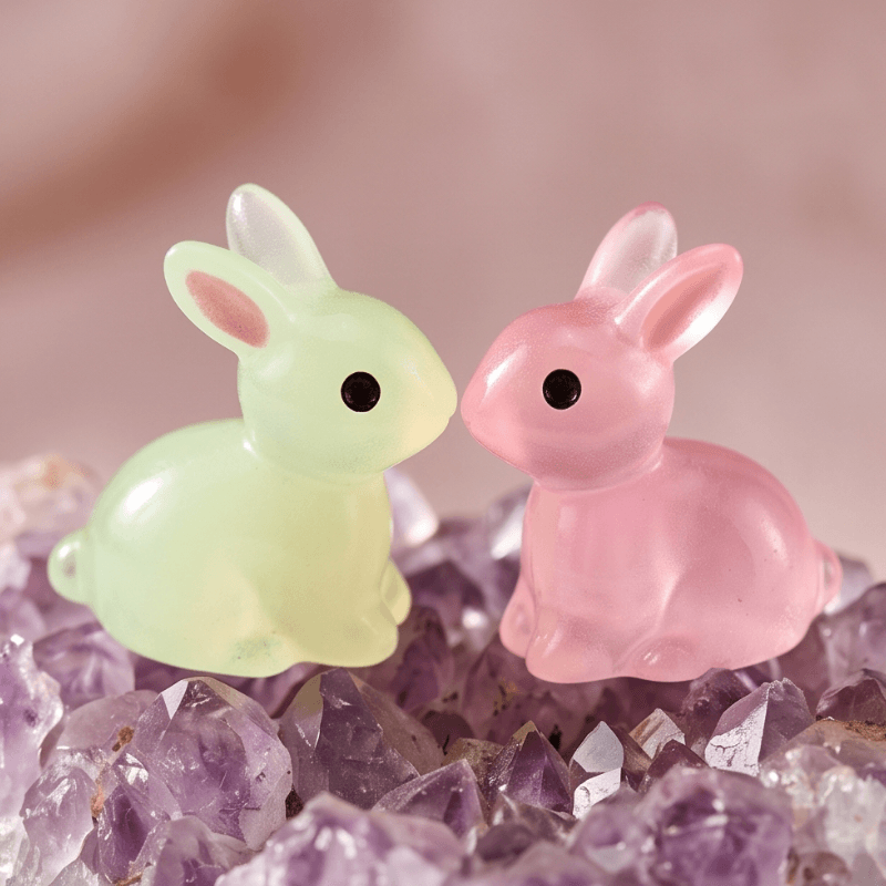 Glow-in-the-Dark Translucent Bunny Miniature
