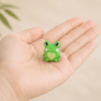 Miniature Crowned & Quirky Frog Figurines (Set of 6) | Playful Water Garden Decor