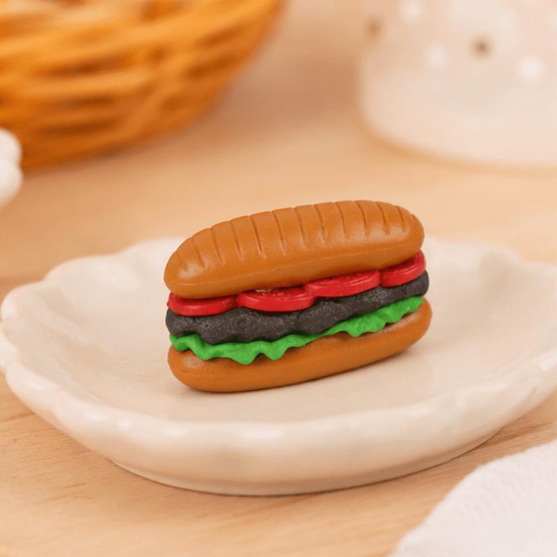 Realistic Miniature Submarine Sandwich Figurine – Dollhouse Food Prop