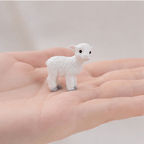 Miniature Gentle Meadow Baby Lamb Figurine | Cute Fairy Planter & Desk Decor