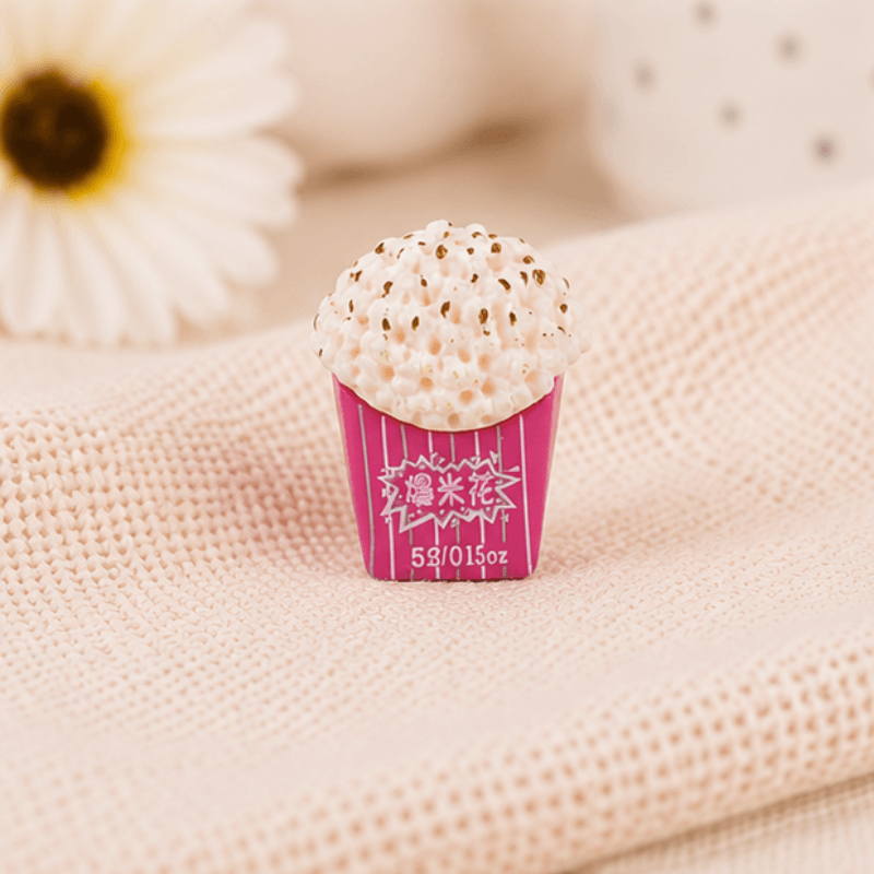 Kawaii Miniature Movie Popcorn Box Figurine - Dollhouse Cinema Prop