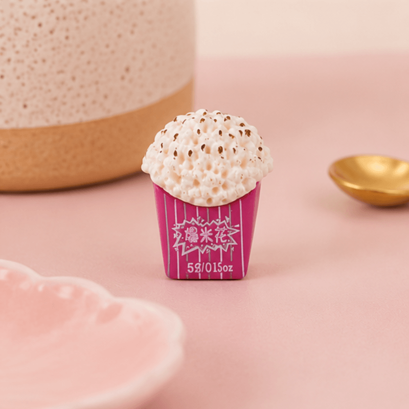 Kawaii Miniature Movie Popcorn Box Figurine - Dollhouse Cinema Prop