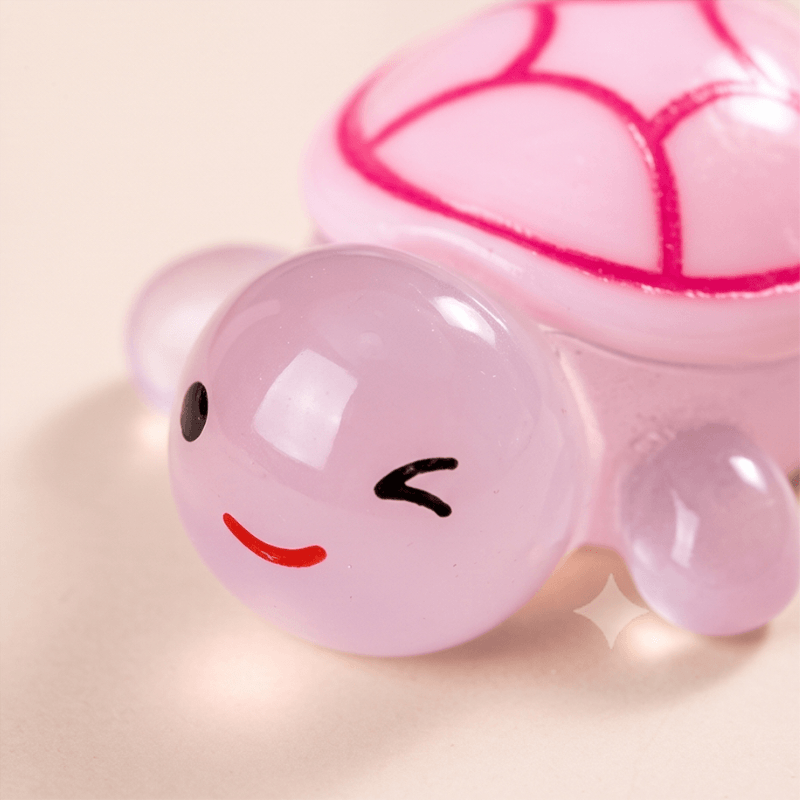 Glow-in-the-Dark Translucent Mini Sea Turtle Figurine
