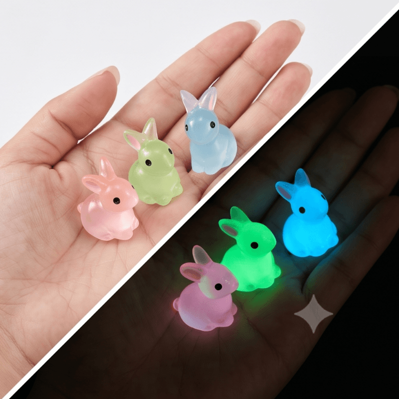 Glow-in-the-Dark Translucent Bunny Miniature