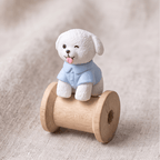 Miniature Fashion Dress-Up Dog & Poodle Figurines (Set of 6) | Chic Dollhouse Pets