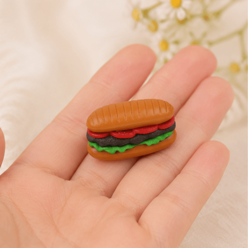 Realistic Miniature Submarine Sandwich Figurine – Dollhouse Food Prop
