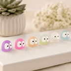 Glow-in-the-Dark Translucent Big-Eyed Mini Owl Figurine