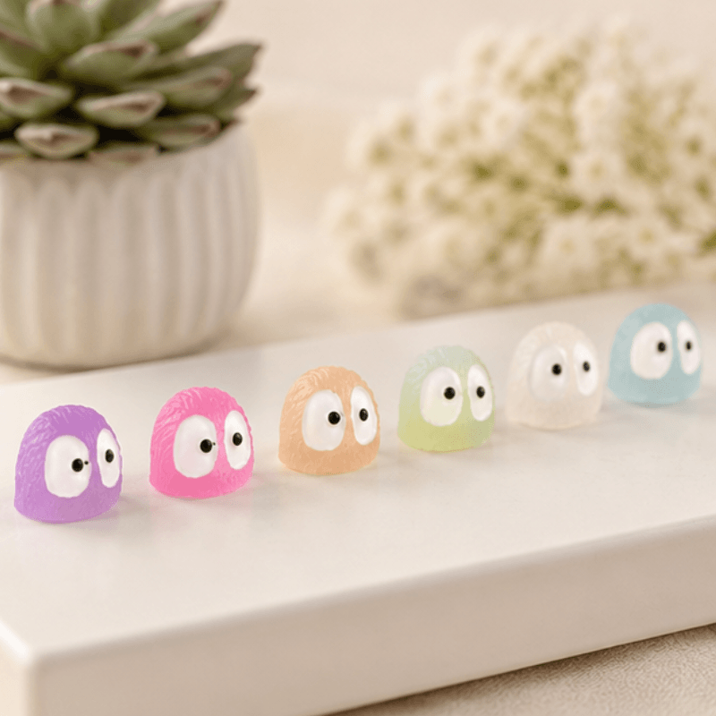 Glow-in-the-Dark Translucent Big-Eyed Mini Owl Figurine