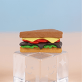 Realistic Miniature Deli Club Sandwich Figurine - Dollhouse & Craft Prop