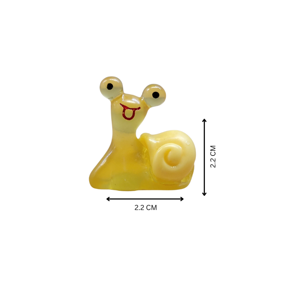 Glow-in-the-Dark Translucent Smiling Snail Miniature
