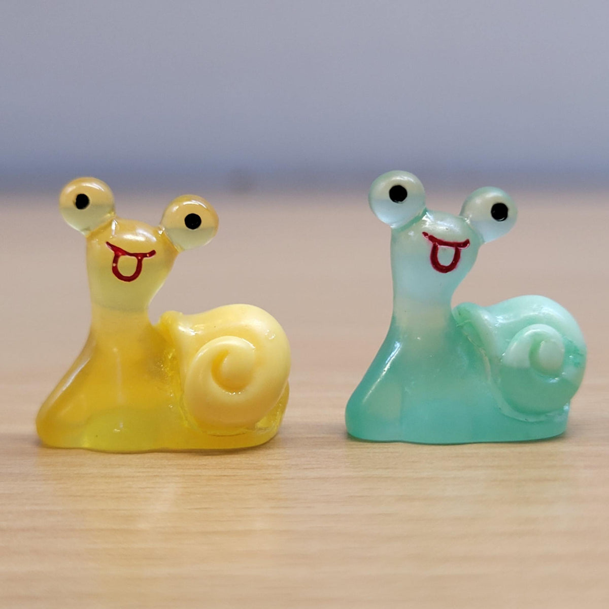 Glow-in-the-Dark Translucent Smiling Snail Miniature