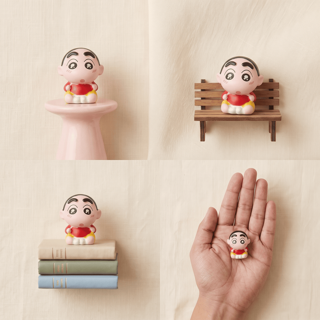 Miniature Shin-chan Aesthetic Figurine – Pocket Collectible Desk Decor