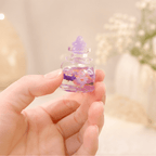 Aesthetic Miniature Perfume Bottles with Floral Lid